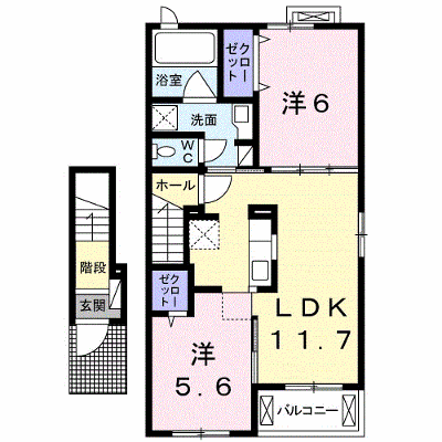 ポートレーゼ綾川Ｃ 203【管理NO：1-022688202-02030】 ★家具家電は申し込み後に搬入します★ ★2026年10月中旬入居可能★の物件画像