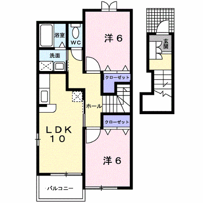 サン・フォレスト 202【管理NO：1-012876601-02020】 ★家具家電は申し込み後に搬入します★ ★2026年10月中旬入居可能★の物件画像