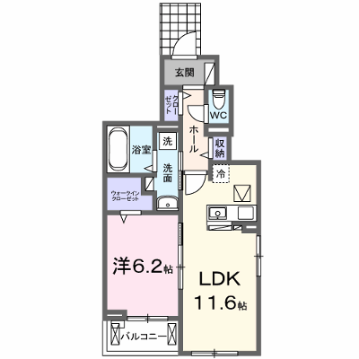 ペガサスＢ 101【管理NO：1-027359002-01010】 ★家具家電は申し込み後に搬入します★ ★2026年11月中旬入居可能★の物件画像