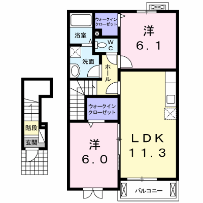 ヴェルデ　Ⅱ 203【管理NO：1-017697301-02030】 ★家具家電は申し込み後に搬入します★ ★2026年10月中旬入居可能★の物件画像