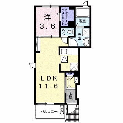ディアコート桜Ⅰ 101【管理NO：1-025794801-01010】 ★家具家電は申し込み後に搬入します★ ★2026年10月中旬入居可能★の物件画像