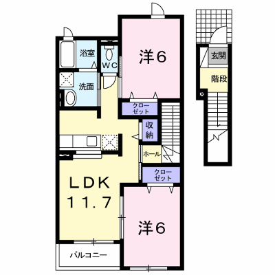 プレイスⅠ 202【管理NO：1-015524401-02020】 ★家具家電は申し込み後に搬入します★ ★2026年10月中旬入居可能★の物件画像