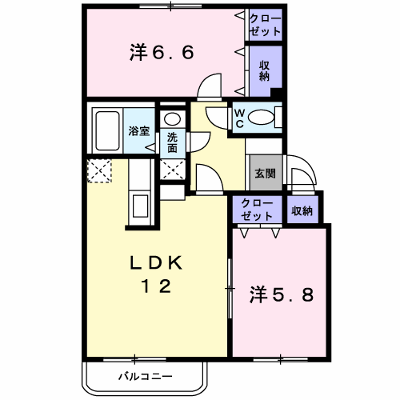 クラール山の手壱番館 203【管理NO：1-012185001-02030】 ★家具家電は申し込み後に搬入します★ ★2026年10月中旬入居可能★の物件画像