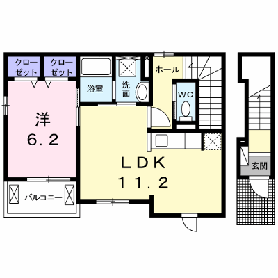 メゾン・リュヴィル 201【管理NO：1-028735201-02010】 ★家具家電は申し込み後に搬入します★ ★2027年01月下旬入居可能★の物件画像