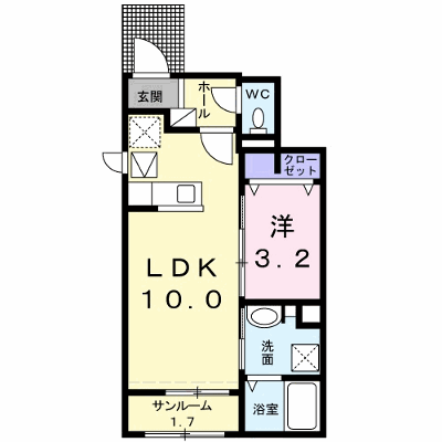 フォルトゥーナ 103【管理NO：1-022119001-01030】 ★家具家電は申し込み後に搬入します★ ★2026年10月中旬入居可能★の物件画像