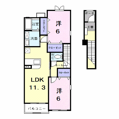 ビクトリーＢ 201【管理NO：1-013534702-02010】 ★家具家電は申し込み後に搬入します★ ★2026年10月下旬入居可能★の物件画像