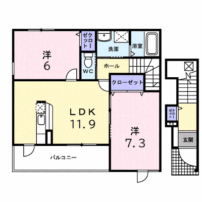 プラウド・コートⅠ 201【管理NO：1-014205101-02010】 ★家具家電は申し込み後に搬入します★ ★2026年10月上旬入居可能★の物件画像