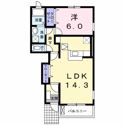 エレガンテ　クローネ　Ｂ 103【管理NO：1-013598402-01030】 ★家具家電は申し込み後に搬入します★ ★2026年10月中旬入居可能★の物件画像