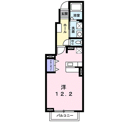 ヒルサイド　ガーデンＡ 102【管理NO：1-018203301-01020】 ★家具家電は申し込み後に搬入します★の物件画像