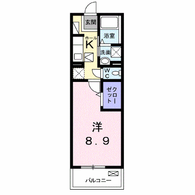 グラシオッソカツラ 102【管理NO：1-024834301-01020】 ★家具家電は申し込み後に搬入します★ ★2026年10月上旬入居可能★の物件画像
