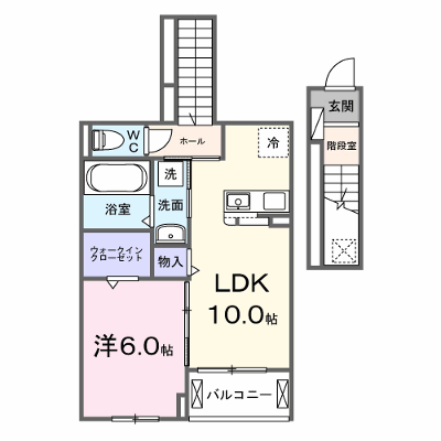 ビオレタＡ 202【管理NO：1-028442401-02020】 ★家具家電は申し込み後に搬入します★の物件画像