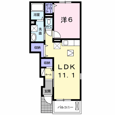 クラール泉　Ｂ 103【管理NO：1-017294102-01030】 ★家具家電は申し込み後に搬入します★ ★2026年10月中旬入居可能★の物件画像