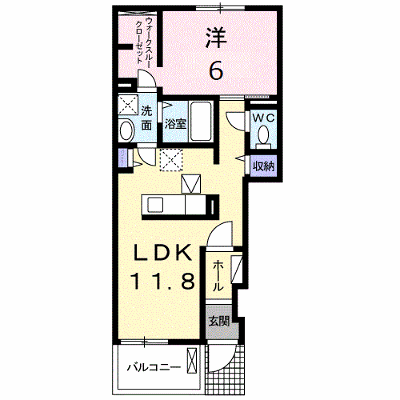 エテルノ・フィオーレ　Ｂ 102【管理NO：1-023461302-01020】 ★家具家電は申し込み後に搬入します★ ★2026年10月中旬入居可能★の物件画像