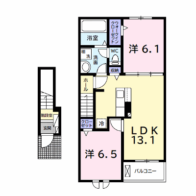 アレグリア 202【管理NO：1-027242401-02020】 ★家具家電は申し込み後に搬入します★ ★2026年10月下旬入居可能★の物件画像