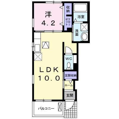フォンテーヌ新高根 101【管理NO：1-022941601-01010】 ★家具家電は申し込み後に搬入します★ ★2026年10月中旬入居可能★の物件画像
