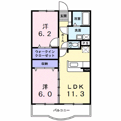 ヒル　フィールド　ブリーズ館 302【管理NO：1-013761901-03020】 ★家具家電は申し込み後に搬入します★ ★2026年10月下旬入居可能★の物件画像