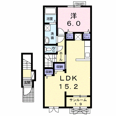 ノース　ウッズ 203【管理NO：1-024053701-02030】 ★家具家電は申し込み後に搬入します★ ★2026年10月中旬入居可能★の物件画像