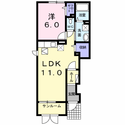 バールハイトＢ 101【管理NO：1-017955802-01010】 ★家具家電は申し込み後に搬入します★ ★2026年10月中旬入居可能★の物件画像