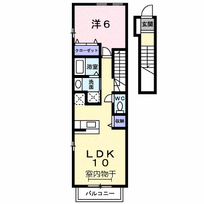 アメティスタ西新井 202【管理NO：1-015846101-02020】 ★家具家電は申し込み後に搬入します★ ★2026年10月中旬入居可能★の物件画像