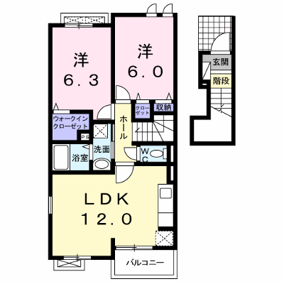 ティーズ・ガーデンＡ 204【管理NO：1-016541801-02040】 ★家具家電は申し込み後に搬入します★ ★2026年10月中旬入居可能★の物件画像