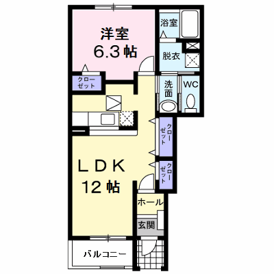 ファイン・ヒルＡ 103【管理NO：1-013799401-01030】 ★家具家電は申し込み後に搬入します★ ★2026年10月中旬入居可能★の物件画像