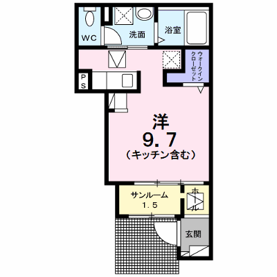 コントレイル　Ｂ 102【管理NO：1-026418902-01020】 ★家具家電は申し込み後に搬入します★の物件画像