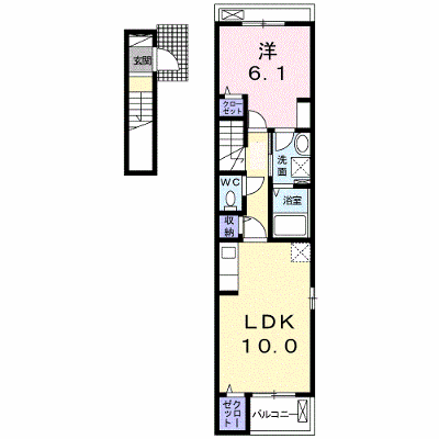 サングレース 201【管理NO：1-024643301-02010】 ★家具家電は申し込み後に搬入します★ ★2026年10月中旬入居可能★の物件画像