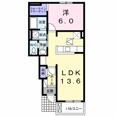 アンソレイユⅣ 103【管理NO：1-020904401-01030】 ★家具家電は申し込み後に搬入します★ ★2026年10月上旬入居可能★の物件画像