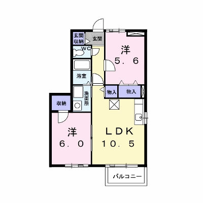 グランドシャリオⅡ 101【管理NO：1-010254902-01010】 ★家具家電は申し込み後に搬入します★ ★2026年10月中旬入居可能★の物件画像