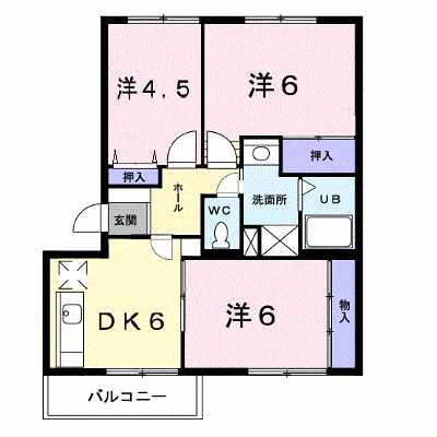 カームパインツリー２３ 201【管理NO：1-004593501-02010】 ★家具家電は申し込み後に搬入します★ ★2026年10月中旬入居可能★の物件画像