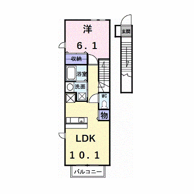 大樹 205【管理NO：1-013813701-02040】 ★家具家電は申し込み後に搬入します★ ★2026年10月上旬入居可能★の物件画像