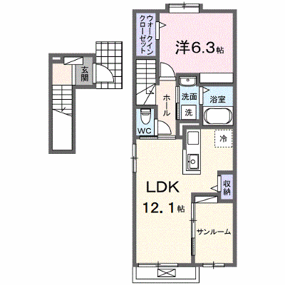 アイリス　相原 203【管理NO：1-028495401-02030】 ★家具家電は申し込み後に搬入します★ ★2026年11月下旬入居可能★の物件画像