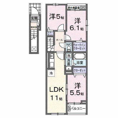 アイリス　相原 201【管理NO：1-028495401-02010】 ★家具家電は申し込み後に搬入します★ ★2026年11月下旬入居可能★の物件画像