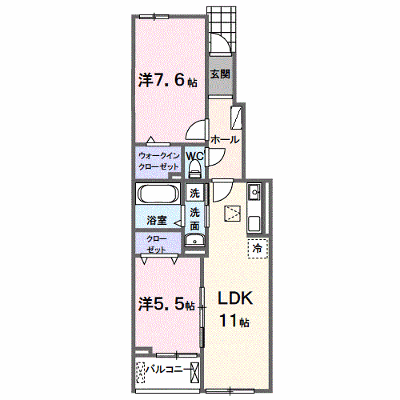 アイリス　相原 102【管理NO：1-028495401-01020】 ★家具家電は申し込み後に搬入します★ ★2026年11月下旬入居可能★の物件画像
