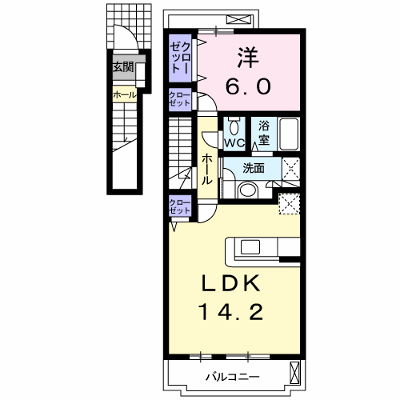 アン・サンクセット 205【管理NO：1-015253301-02040】 ★家具家電は申し込み後に搬入します★ ★2026年10月中旬入居可能★の物件画像