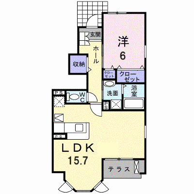ルシヨン　Ｃ棟 101【管理NO：1-013540203-01010】 ★家具家電は申し込み後に搬入します★の物件画像
