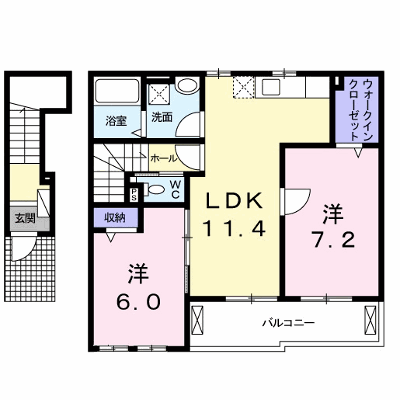 モルトベーネ 202【管理NO：1-020720401-02020】 ★家具家電は申し込み後に搬入します★の物件画像