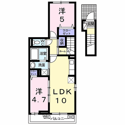 アルドーレ　ブラン 201【管理NO：1-021737901-02010】 ★家具家電は申し込み後に搬入します★ ★2026年10月上旬入居可能★の物件画像