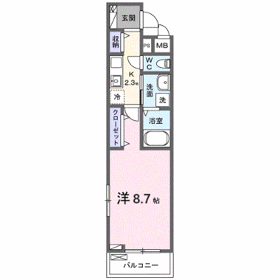 ボニータみのり 303【管理NO：1-027326701-03030】 ★家具家電は申し込み後に搬入します★ ★2026年09月中旬入居可能★の物件画像