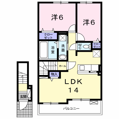 ハレ・コア 205【管理NO：1-025203901-02040】 ★家具家電は申し込み後に搬入します★ ★2026年10月下旬入居可能★の物件画像