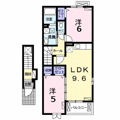 クラール平城 205【管理NO：1-017548801-02040】 ★家具家電は申し込み後に搬入します★ ★2026年10月中旬入居可能★の物件画像