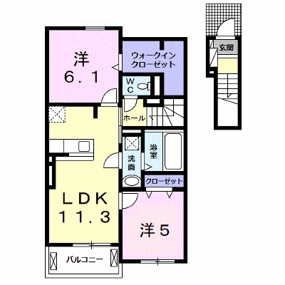 ミレ　グランデ　Ⅳ 205【管理NO：1-023681604-02040】 ★家具家電は申し込み後に搬入します★ ★2026年10月上旬入居可能★の物件画像