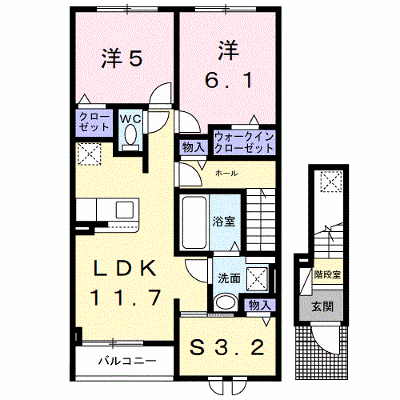 ラポール 202【管理NO：1-027533001-02020】 ★家具家電は申し込み後に搬入します★ ★2026年10月中旬入居可能★の物件画像