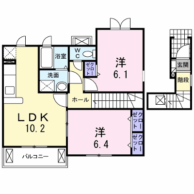ハッピネスハウス　Ｂ 201【管理NO：1-014234802-02010】 ★家具家電は申し込み後に搬入します★ ★2026年10月中旬入居可能★の物件画像