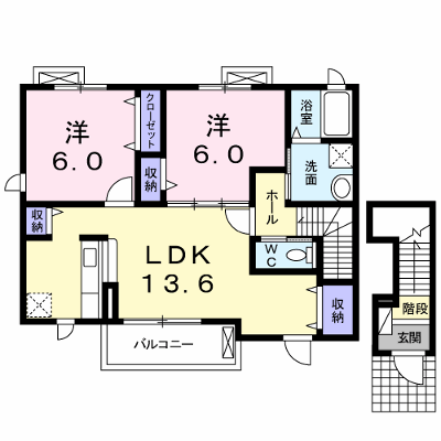 サンフィールド・ＫＵ　Ｂ 201【管理NO：1-015604302-02010】 ★家具家電は申し込み後に搬入します★ ★2026年10月上旬入居可能★の物件画像