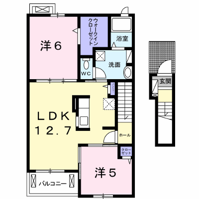 Ｈｅａｒｔ未来　政枝　Ｃ 202【管理NO：1-022985703-02020】 ★家具家電は申し込み後に搬入します★ ★2026年10月中旬入居可能★の物件画像