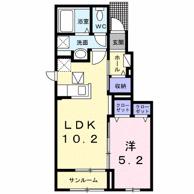 ソルフィオーレ　Ⅱ 103【管理NO：1-026958302-01030】 ★家具家電は申し込み後に搬入します★ ★2026年09月中旬入居可能★の物件画像