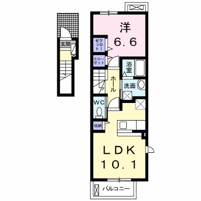 ヒナタサク 201【管理NO：1-024016701-02010】 ★家具家電は申し込み後に搬入します★ ★2026年09月中旬入居可能★の物件画像