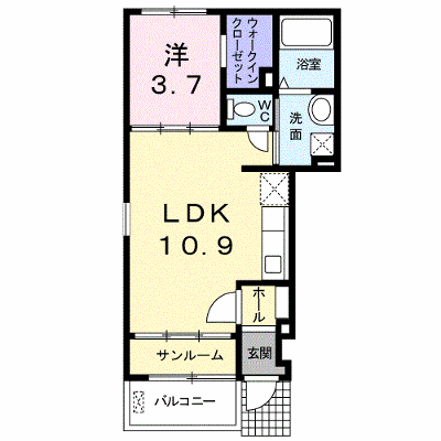 グラース 101【管理NO：1-017500101-01010】 ★家具家電は申し込み後に搬入します★ ★2026年09月中旬入居可能★の物件画像