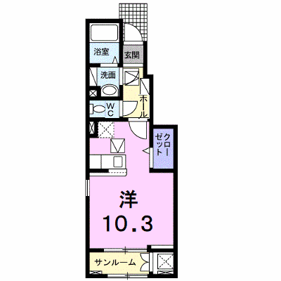 キャトルセゾン北久米　Ⅲ 107【管理NO：1-024786203-01060】 ★家具家電は申し込み後に搬入します★の物件画像